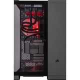ALTERNATE Custom PC Series • iCUE Red Madness Gaming-PC negro/Transparente