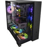 ALTERNATE Custom PC Series • iCUE Red Madness Gaming-PC negro/Transparente