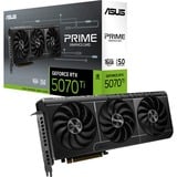 ASUS Prime -RTX5070TI-16G NVIDIA GeForce RTX 5070 Ti 16 GB GDDR7, Tarjeta gráfica GeForce RTX 5070 Ti, 16 GB, GDDR7, 256 bit, 7680 x 4320 Pixeles, PCI Express 5.0