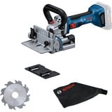 Bosch Fresadora de espigas plana a batería GFF 18V-22 Professional Solo, 18 voltios, Esamblaje con galleta azul/Negro