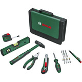 Bosch Juego de herramientas manuales universales, 25 piezas, Kit de herramientas verde