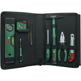 Bosch Juego de herramientas manuales universales, 25 piezas, Kit de herramientas verde