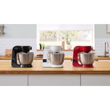 Bosch Serie 4 MUM5X720 robot de cocina 1000 W 3,9 L Rojo, Plata Balanza integrada rojo/Plateado, 3,9 L, Rojo, Plata, Tocar, 2,7 kg, 1,1 m, 4 discos