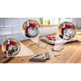 Bosch Serie 4 MUM5X720 robot de cocina 1000 W 3,9 L Rojo, Plata Balanza integrada rojo/Plateado, 3,9 L, Rojo, Plata, Tocar, 2,7 kg, 1,1 m, 4 discos