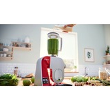 Bosch Serie 4 MUM5X720 robot de cocina 1000 W 3,9 L Rojo, Plata Balanza integrada rojo/Plateado, 3,9 L, Rojo, Plata, Tocar, 2,7 kg, 1,1 m, 4 discos