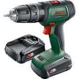 Bosch UniversalImpact 18V 1450 RPM Sin llave 1,3 kg Negro, Verde, Rojo, Taladro/destornillador verde/Negro, Taladro de pistola, Sin llave, 1 cm, 1450 RPM, 3 cm, 1 cm