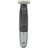 Braun XT5200 Negro, Plata Níquel-metal hidruro (NiMH), Cortapelo para barba negro/Plateado, Negro, Plata, Rectángulo, 1 mm, 5 mm, Barba, Cara, Batería
