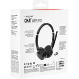 Creative Chat Inalámbrico, Auriculares con micrófono negro