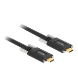 DeLOCK Cable USB 3.2 Gen 2, conector USB-C > conector USB-C negro