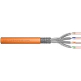 Digitus Cable de instalación de par trenzado CAT 7 S-FTP, AWG 23/1 naranja, AWG 23/1, 250 m, Cat7, S/FTP (S-STP)