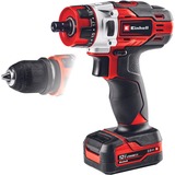EINHELL Atornillador inalámbrico TE-CD 12/1 X-Li, 12 Voltios, Taladro/destornillador rojo/Negro