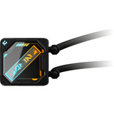GIGABYTE GAMING 360 Refrigeración Líquida para CPU - 3x120 mm Ventiladores ARGB, Mecanismo de enclavamiento deslizante, DAISY-CHAIN, Compatible con Intel LGA 1851 y AMD AM5, Refrigeración por agua negro, Mecanismo de enclavamiento deslizante, DAISY-CHAIN, Compatible con Intel LGA 1851 y AMD AM5, Sistema de refrigeración líquida todo en uno, 12 cm, Negro