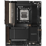 GIGABYTE X870E AERO X3D DARK WOOD, Placa base negro/Madera, VRM digital de 16+2+2 fases, hasta 9000 Hz DDR5 (OC), 2x PCIe 5.0 + 2x PCIe 4.0, Wi-Fi 7, LAN 5 GbE, USB 4, AMD, Zócalo AM5, AMD Ryzen 7000 Series, AMD Ryzen 8000 Series, AMD Ryzen 9000 Series, Zócalo AM5, DDR5-SDRAM, 256 GB