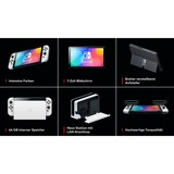 Nintendo Switch OLED videoconsola portátil 17,8 cm (7") 64 GB Pantalla táctil Wifi Blanco, Consola de mano blanco, Nintendo Switch, NVIDIA Custom Tegra, Blanco, Analógico/Digital, Botón de inicio, Botón de encendido, Botones