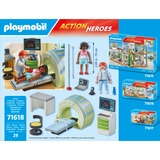 PLAYMOBIL Action Heroes Resonancia Magnética con Paciente, Juegos de construcción 