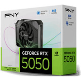 PNY GeForce RTX 5050 Ventilador Único, Tarjeta gráfica 