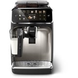 Philips Serie 5400 Solución de leche LatteGo EP5447/90 Cafetera Espresso automática, 12 bebidas​, Superautomática negro/Cromado, 12 bebidas​, Máquina espresso, 1,8 L, Granos de café, Molinillo integrado, 1500 W, Negro, Cromo