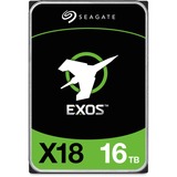 Seagate Exos X18 disco duro interno 16 TB 7200 RPM 256 MB 3.5" SAS, Unidad de disco duro 16 TB, 7200 RPM, 256 MB, 3.5", SAS
