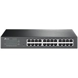 TP-Link TL-SG1024D No administrado Gigabit Ethernet (10/100/1000) Gris, Interruptor/Conmutador No administrado, Gigabit Ethernet (10/100/1000), Bidireccional completo (Full duplex), Montaje en rack, Minorista
