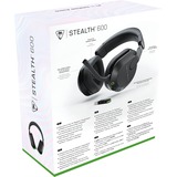 Turtle Beach Stealth 600 Negro Xbox Auriculares de Juego Inalámbricos con 80hr Batería, Altavoces de 50 mm y Bluetooth para Xbox Series X o S, Xbox One y PC, Auriculares para gaming negro, Altavoces de 50 mm y Bluetooth para Xbox Series X o S, Xbox One y PC, Inalámbrico, Juego, 20 - 20000 Hz, 320 g, Auriculares, Negro