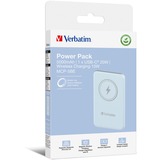 Verbatim Charge 'n' Go Polímero de litio 5000 mAh Cargador inalámbrico Azul, Banco de potencia celeste, 5000 mAh, Polímero de litio, Quick Charge 3.0, Cargador inalámbrico, Azul