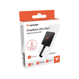Verbatim SnapBack Ultra Slim SSD 2 TB, Unidad de estado sólido negro, 2 TB, USB Tipo C, USB 3.2 Gen 2x2, 2050 MB/s, 20 Gbit/s, Negro