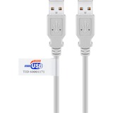 goobay 50796 cable USB 2 m USB 2.0 USB A Gris gris, 2 m, USB A, USB A, USB 2.0, 480 Mbit/s, Gris