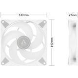 ARCTIC P14 PWM PST A-RGB, Ventilador blanco