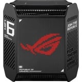 ASUS ROG Rapture GT6 AX10000 AiMesh 1 Pack Tribanda (2,4 GHz/5 GHz/5 GHz) Wi-Fi 6 (802.11ax) Negro 4 Interno, Router negro, Negro, Interno, Enrutador de malla, Poder, 538,8 m², Tribanda (2,4 GHz/5 GHz/5 GHz)