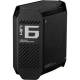 ASUS ROG Rapture GT6 AX10000 AiMesh 1 Pack Tribanda (2,4 GHz/5 GHz/5 GHz) Wi-Fi 6 (802.11ax) Negro 4 Interno, Router negro, Negro, Interno, Enrutador de malla, Poder, 538,8 m², Tribanda (2,4 GHz/5 GHz/5 GHz)