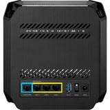 ASUS ROG Rapture GT6 AX10000 AiMesh 1 Pack Tribanda (2,4 GHz/5 GHz/5 GHz) Wi-Fi 6 (802.11ax) Negro 4 Interno, Router negro, Negro, Interno, Enrutador de malla, Poder, 538,8 m², Tribanda (2,4 GHz/5 GHz/5 GHz)