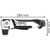 Bosch 0601390909 Sin llave 1,2 kg Azul, Taladro/destornillador azul/Negro, Taladro de ángulo recto, Sin llave, Azul, 1 cm, 1 cm, 1300 RPM
