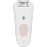 Braun Silk-épil 5 5-000 28 pinzas Rosa, Blanco, Depiladora blanco/Rosa, Rosa, Blanco, 28 pinzas, MicroGrip, 0,5 mm, Batería, Batería integrada