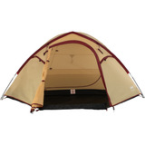 Coleman Darwin 4 Plus Summer, Tienda de campaña beige/Rojo oscuro