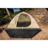 Coleman Darwin 4 Plus Summer, Tienda de campaña beige/Rojo oscuro