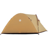 Coleman Darwin 4 Plus Summer, Tienda de campaña beige/Rojo oscuro