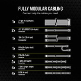 Corsair RM850e 80 Plus Gold Reacondicionado, Fuente de alimentación de PC negro