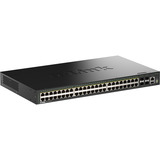 D-Link DGS-1530-52P/E switch Gestionado L2 Gigabit Ethernet (10/100/1000) Energía sobre Ethernet (PoE) Negro, Interruptor/Conmutador negro, Gestionado, L2, Gigabit Ethernet (10/100/1000), Bidireccional completo (Full duplex), Energía sobre Ethernet (PoE), Montaje en rack