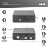 Digitus DS-12851, Switch KVM negro