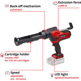 EINHELL TE-SG 18/10 Li - Solo, Pistola de cartuchos rojo/Negro