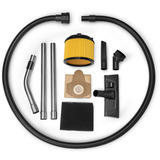 EINHELL TE-VC 36/25 Li S-Solo (2x 18Volt), Aspiradora en húmedo y en seco rojo/Acero fino