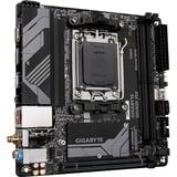 GIGABYTE B650I AX Placa base - AMD Ryzen serie 9000, VRM de 5+2+1 fases, hasta 6400 MHz DDR5 (OC), 1xPCIe 4.0 M.2, LAN 2,5 GbE, WIFI 6E, USB 3.2 Gen 2 negro/Gris, VRM de 5+2+1 fases, hasta 6400 MHz DDR5 (OC), 1xPCIe 4.0 M.2, LAN 2,5 GbE, WIFI 6E, USB 3.2 Gen 2, AMD, Zócalo AM5, AMD Ryzen 7000 Series, AMD Ryzen 8000 Series, AMD Ryzen 9000 Series, Zócalo AM5, DDR5-SDRAM, 128 GB