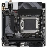 GIGABYTE B650I AX Placa base - AMD Ryzen serie 9000, VRM de 5+2+1 fases, hasta 6400 MHz DDR5 (OC), 1xPCIe 4.0 M.2, LAN 2,5 GbE, WIFI 6E, USB 3.2 Gen 2 negro/Gris, VRM de 5+2+1 fases, hasta 6400 MHz DDR5 (OC), 1xPCIe 4.0 M.2, LAN 2,5 GbE, WIFI 6E, USB 3.2 Gen 2, AMD, Zócalo AM5, AMD Ryzen 7000 Series, AMD Ryzen 8000 Series, AMD Ryzen 9000 Series, Zócalo AM5, DDR5-SDRAM, 128 GB