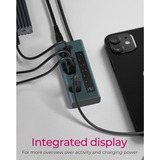 ICY BOX IB-HUB1457-C31 USB 3.2 Gen 1 (3.1 Gen 1) Type-C 10000 Mbit/s Azul, Gris, Hub USB USB 3.2 Gen 1 (3.1 Gen 1) Type-C, USB 3.2 Gen 2 (3.1 Gen 2) Type-C, USB Tipo C, 10000 Mbit/s, Azul, Gris, Aluminio, 20 W