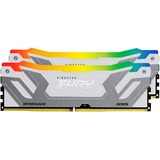 Kingston FURY CU-DIMM 48 GB DDR5-8400 (2x 24 GB) Dual-Kit, Memoria RAM plateado/blanco