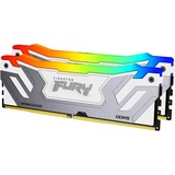 Kingston FURY CU-DIMM 48 GB DDR5-8400 (2x 24 GB) Dual-Kit, Memoria RAM plateado/blanco