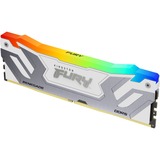 Kingston FURY CU-DIMM 48 GB DDR5-8400 (2x 24 GB) Dual-Kit, Memoria RAM plateado/blanco