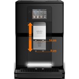 Krups EA8738 Semi-automática Máquina espresso 3 L, Superautomática negro, Máquina espresso, 3 L, De café molido, Molinillo integrado, 1450 W, Negro
