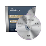 MediaRange MR465 DVD en blanco 8,5 GB DVD+R DL 5 pieza(s), DVDs vírgenes DVD+R DL, Caja de cd, 5 pieza(s), 8,5 GB