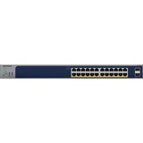 Netgear GS724TPv3 Gestionado L2 Gigabit Ethernet (10/100/1000) Energía sobre Ethernet (PoE) Gris, Interruptor/Conmutador azul, Gestionado, L2, Gigabit Ethernet (10/100/1000), Energía sobre Ethernet (PoE), Montaje en rack